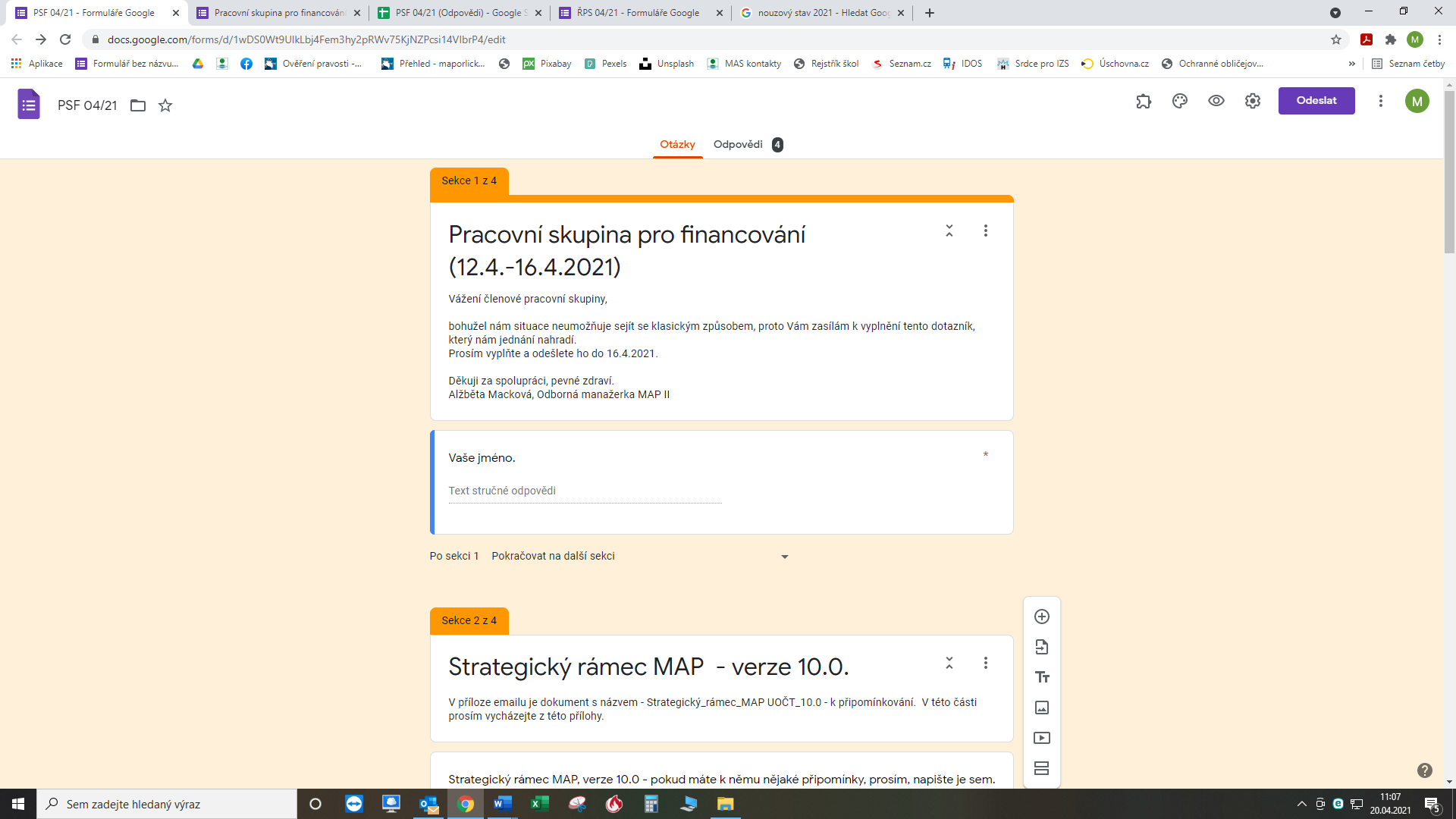 Jednání Pracovní skupiny pro financování (ÚO_ČT)