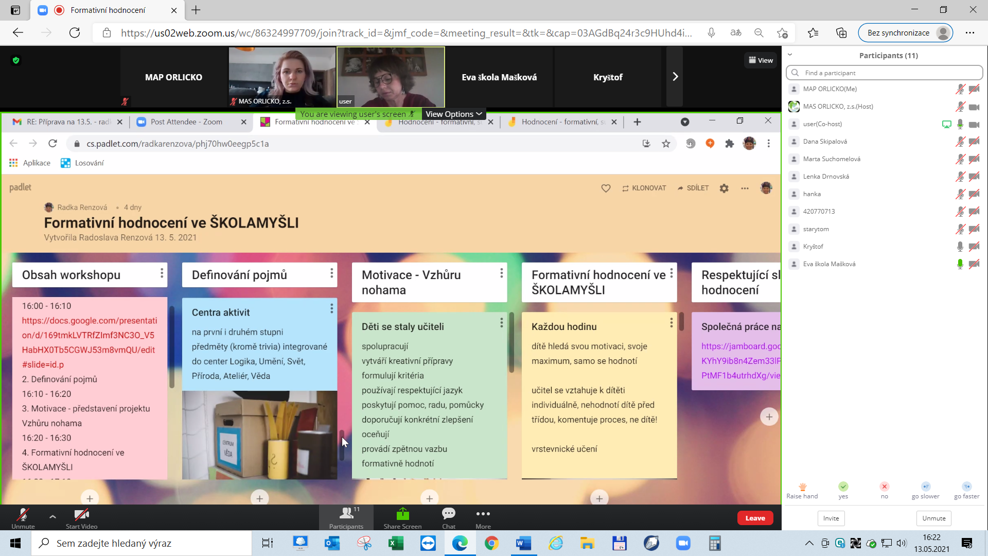 Workshop - Formativní hodnocení