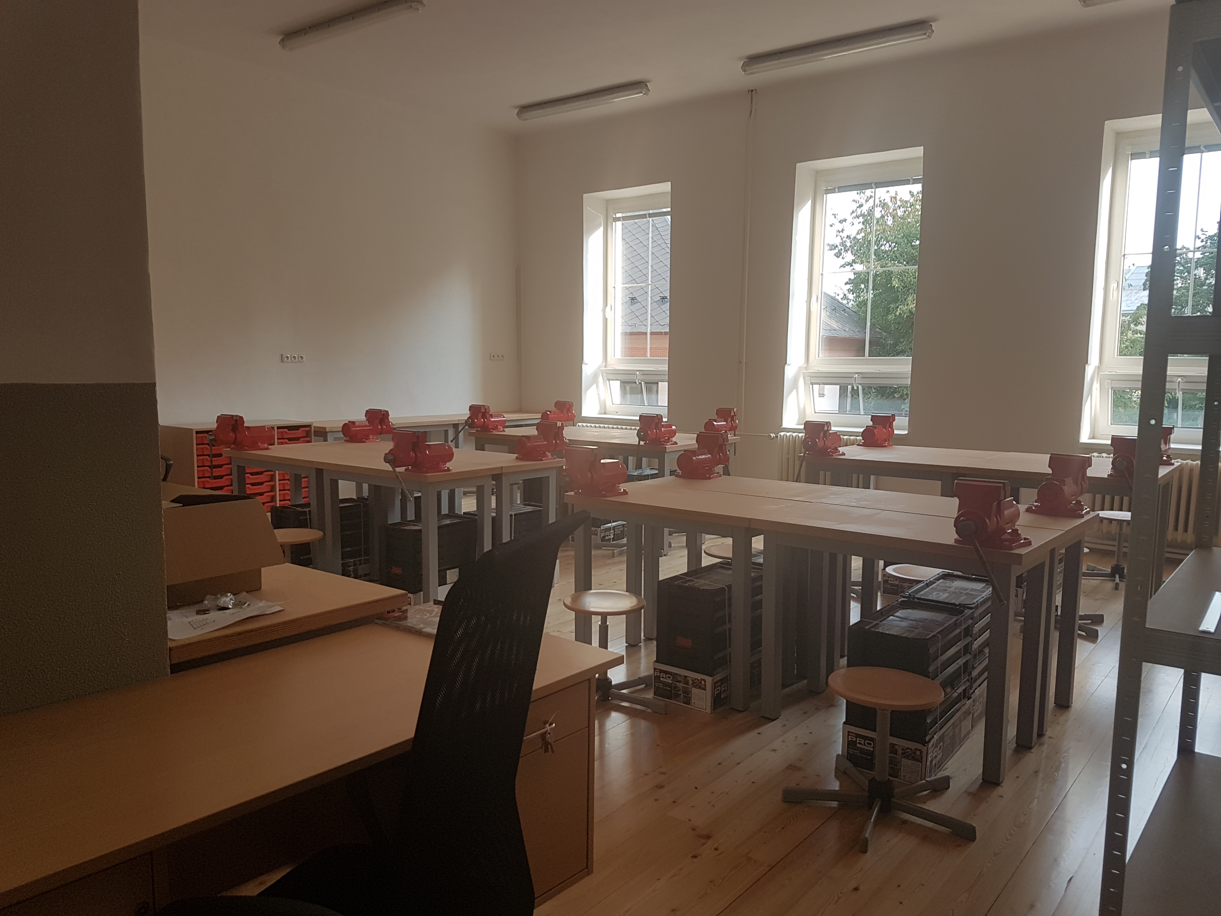 Modernizace učebny dílen v Základní škole Česká Třebová, Nádražní ulice 