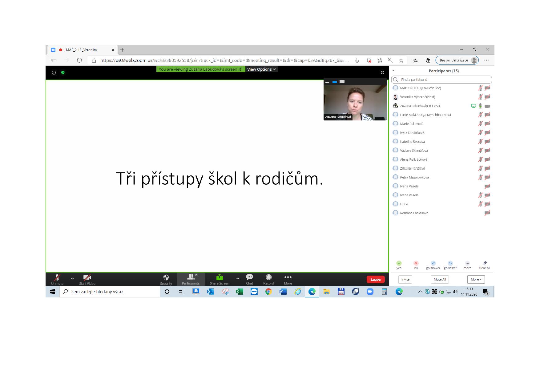 Kulatý stůl: Komunikace s rodiči jako součást kvalitního inkluzivního vzdělávání