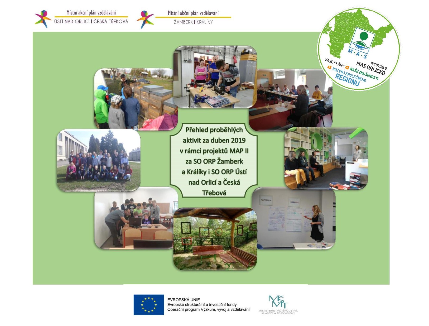 Přehled proběhlých akcí za duben 2019