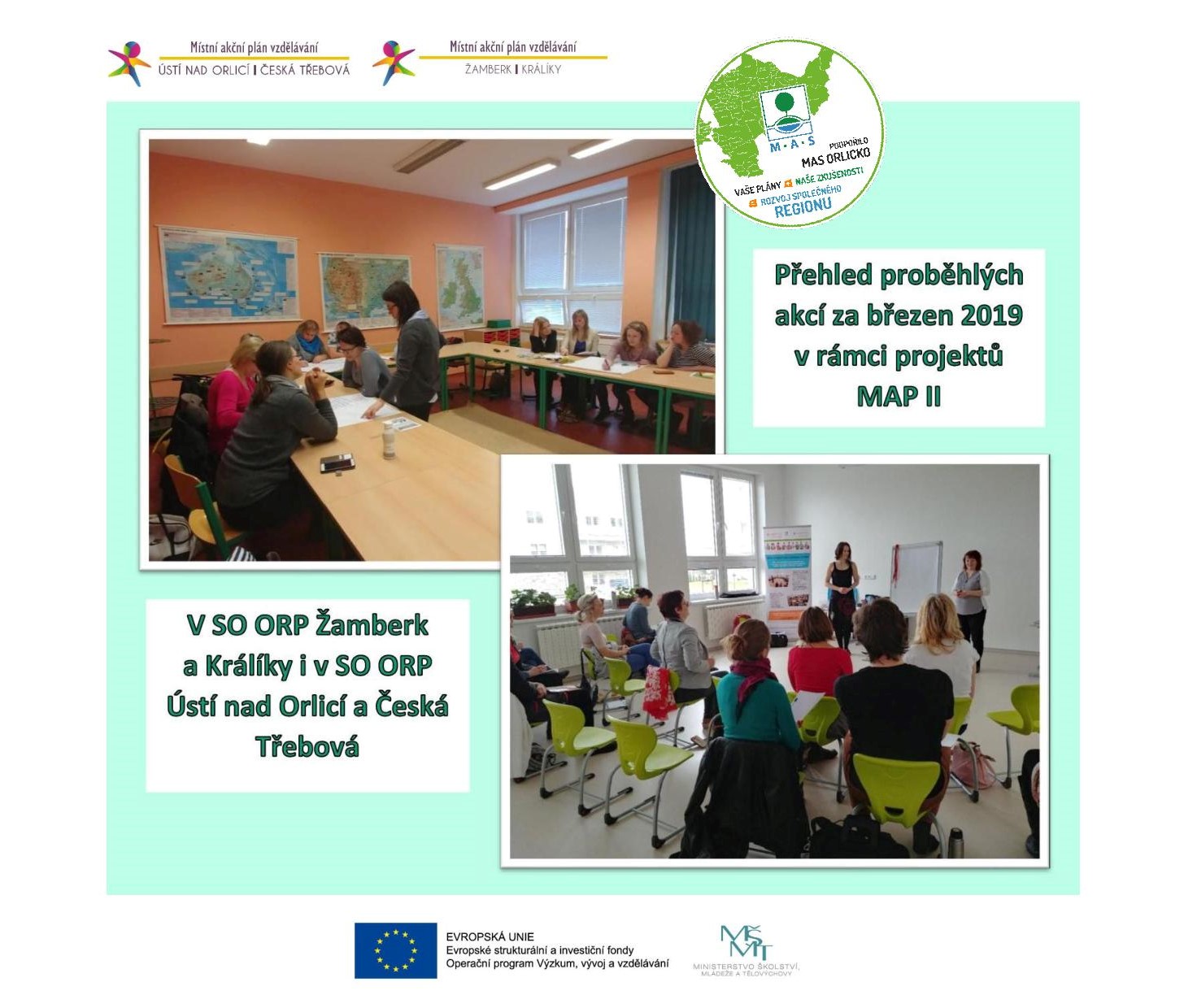 Přehled proběhlých aktivit za březen 2019