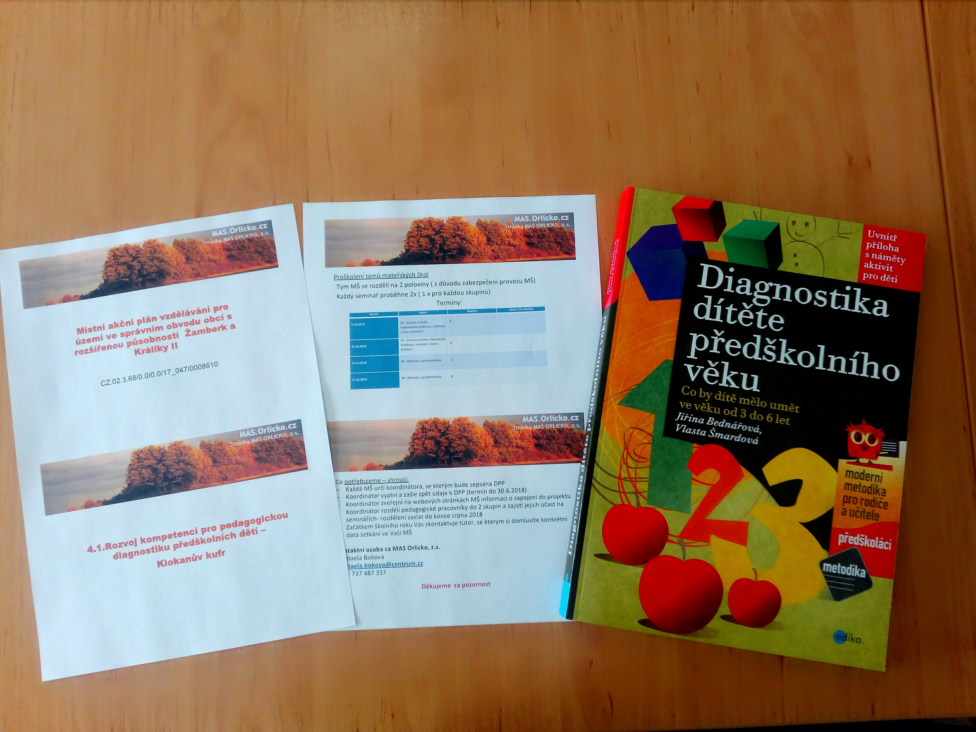 Proběhla úvodní schůzka ke projektu Rozvoj kompetencí pro pedagogickou diagnostiku předškolních dětí