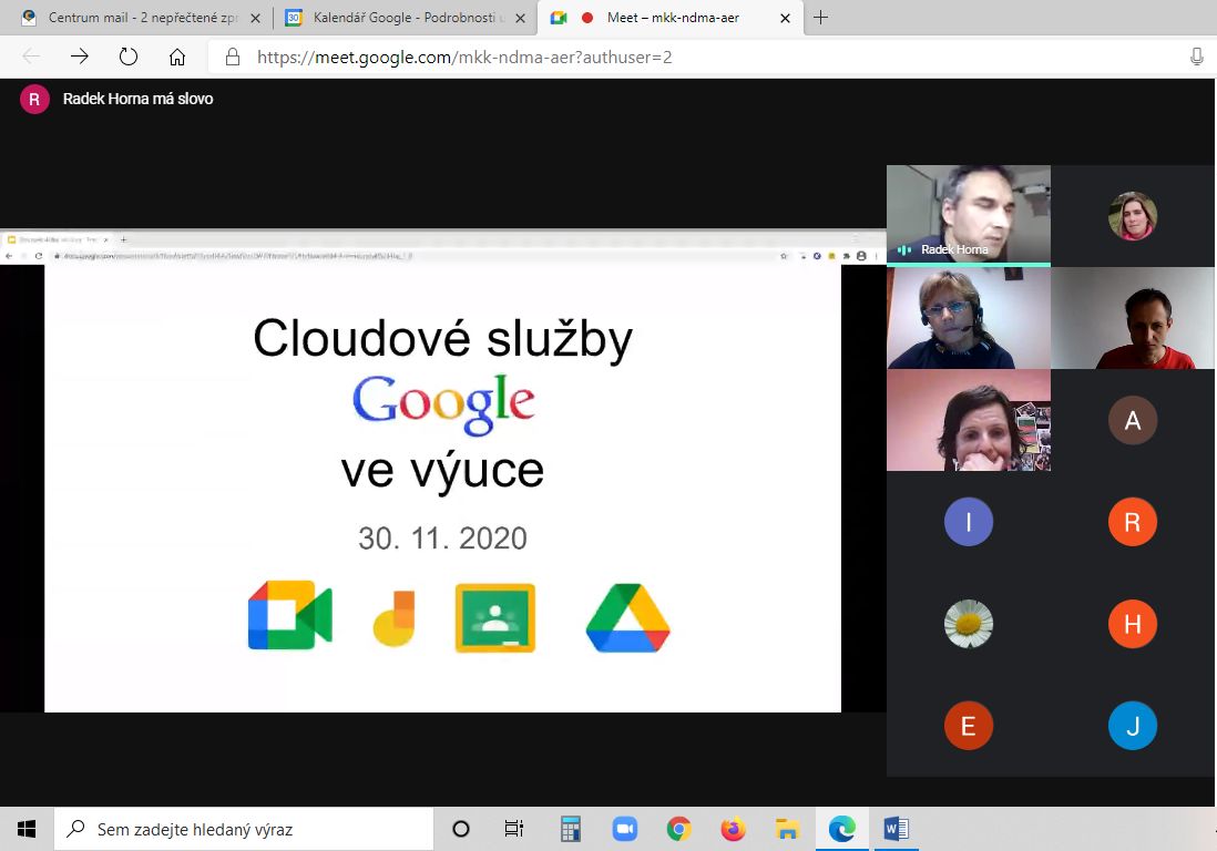 Webinář - Cloudové služby Google ve výuce